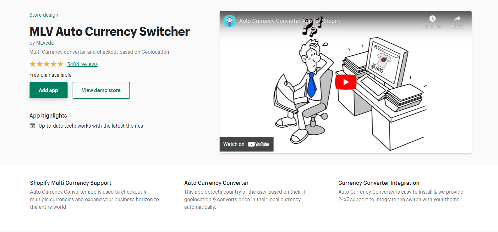 MLV Auto Currency Switcher - Multi Currency converter and checkout