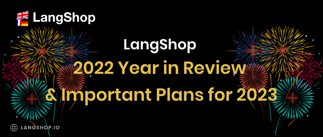 LangShop 2022 Year in Review 