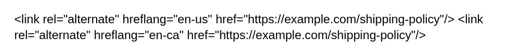 hreflang tags for regions